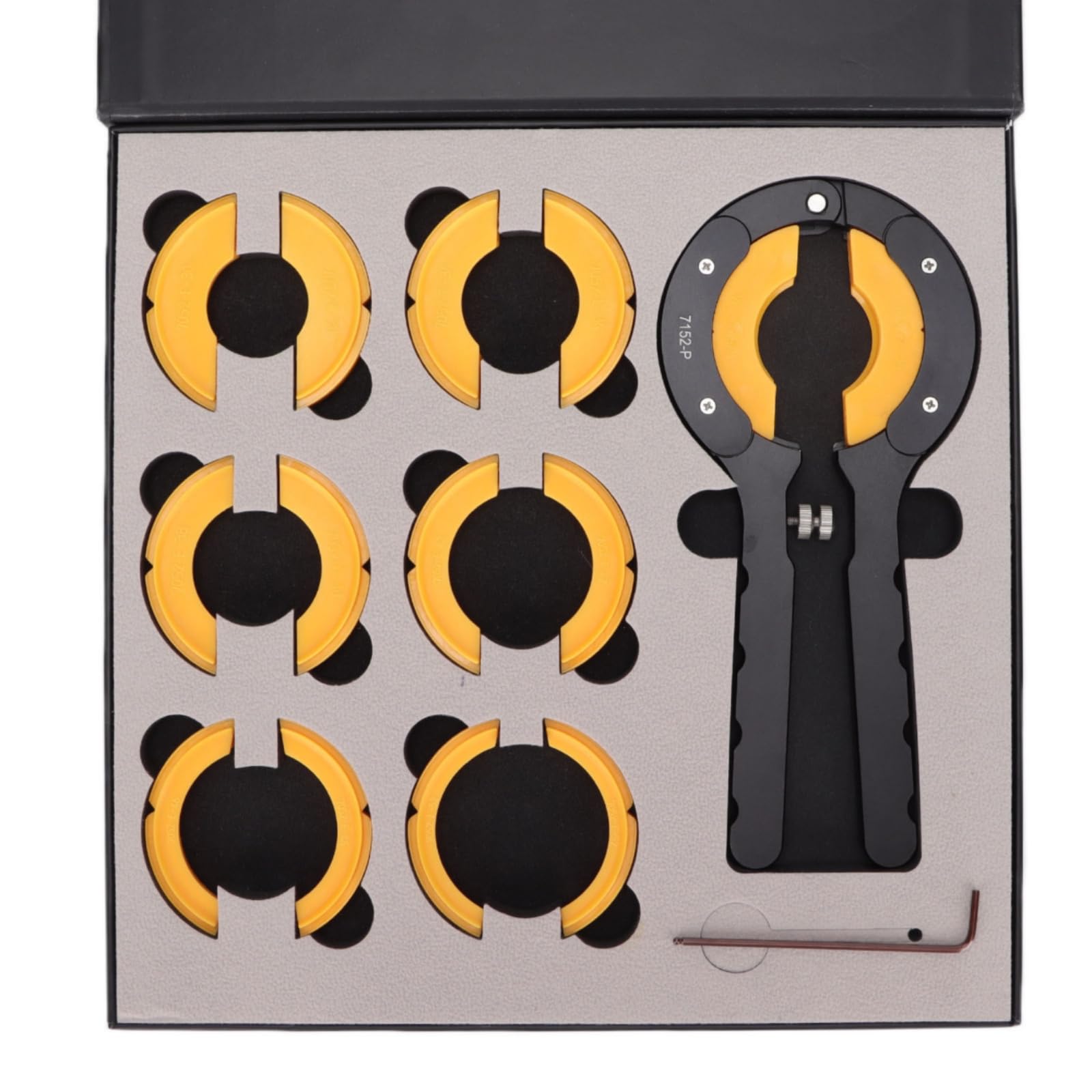 Baoblaze Dispositivo de Reparación de Relojes Herramienta Abridor Extractor Removedor de Bisel con Cabezal Ajustable Inserciones Intercambiables y Tornillo