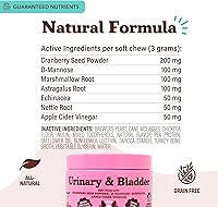 Vista 6 de Natural Dog Company Urinary & Bladder Supplement for Dogs – Cranberry & D-Mannose Soft Chews with Marshmallow Root & Astragalus – Supports Urinary