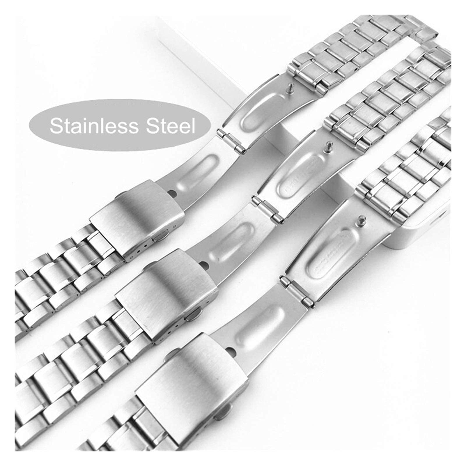 Strap ze stali nierdzewnej do inteligentnego wymiany 12 mm 14 mm 16 mm 18 mm 20 mm 22 mm akcesoria opaski na rękę