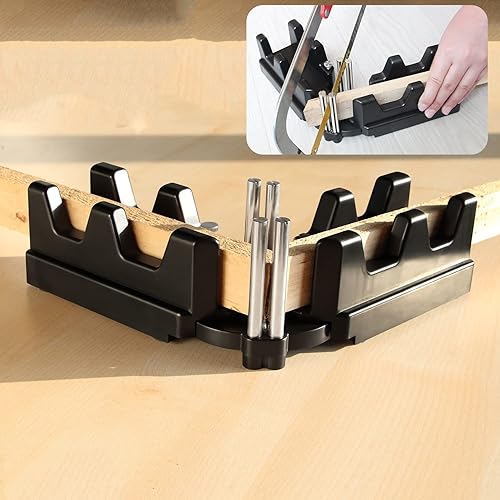 Miniatura 7 de Herramienta de corte 2 en 1 transportador de sierra ingletadora y buscador de ángulo de 85-180 para trabajos de carpintería de mejoras del hogar