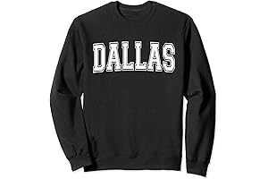 DALLAS TX TEXAS USA Vintage Sports Varsity Style Sweatshirt