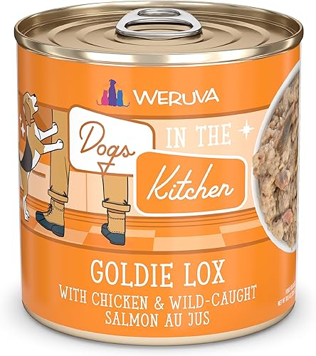 Latas y bolsas de alimentos húmedos sin granos "Dogs in the Kitchen" de Weruva, Anaranjado