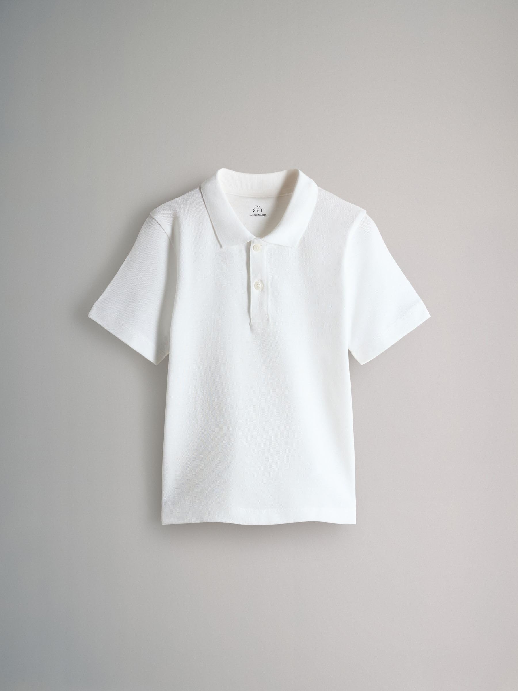 THE SET Jungen Kurzärmelige Poloshirts aus Baumwollpiqué, 4er-Pack