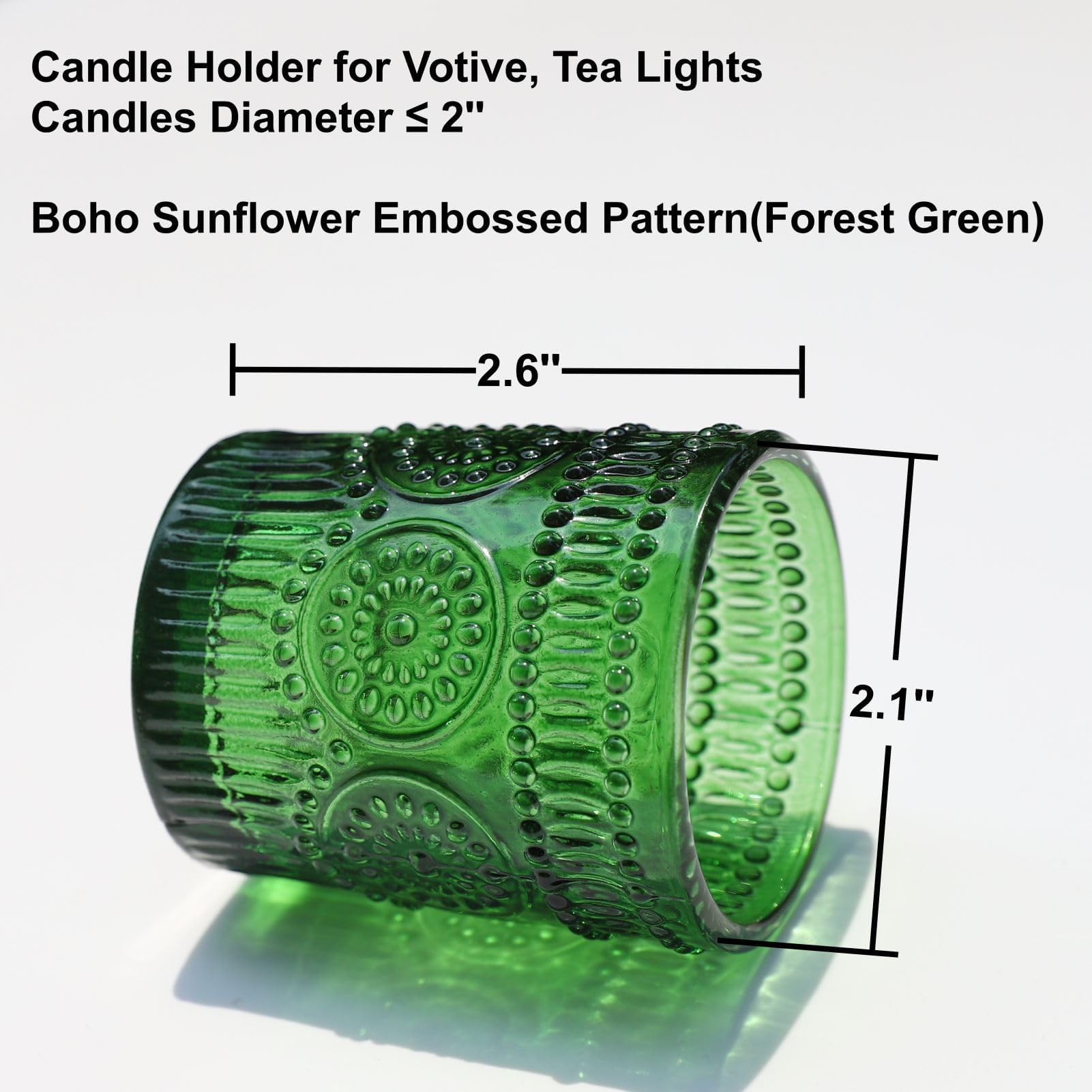 Vohocandle Green Tealight Holders Set of 12 - Image 3