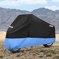 Vista 8 de Nilight Motorcycle Cover All Season Universal Oxford Fabric with Lock-Hole Waterproof Durable UV with Storage Bag & Protective Reflective Strip Fits