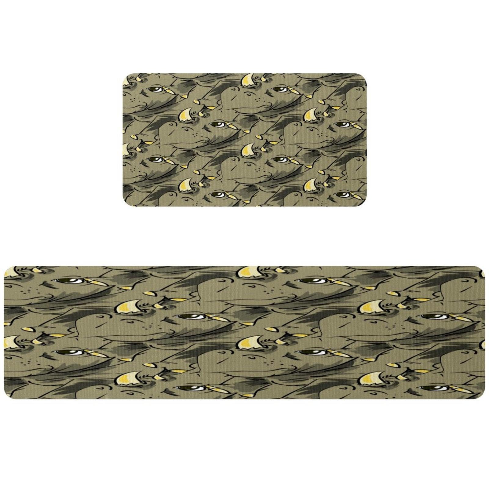Tapis de cuisine lavables lot de 2 anti-glisse spécial grand confort