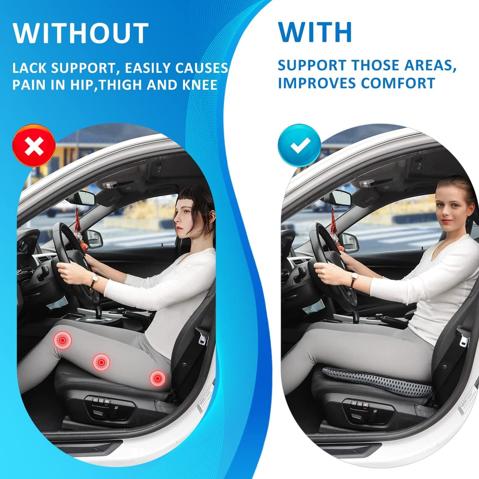 HOT Schiena Cuscino Sciatica Per Auto Cuscino Auto CGEAMDY