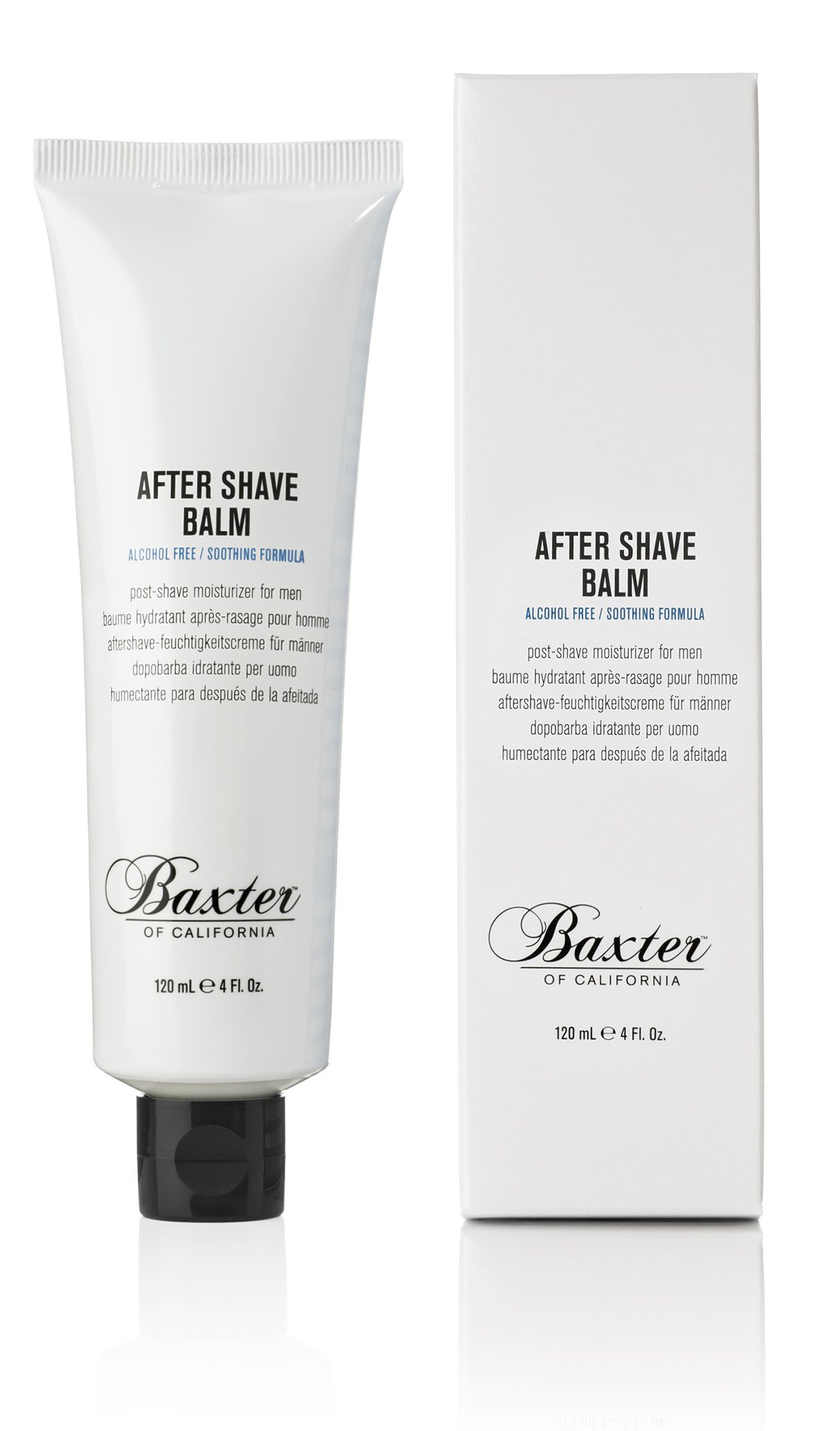 Baxter of California After Shave Balm, Rasurbalsam mit Menthol, 120 ml | Mit Teebaumöl gegen Rasurbrand, beruhigt sofort, mit Glycerin, Lanolin & Aloe-Extrakt, für empfindliche Haut