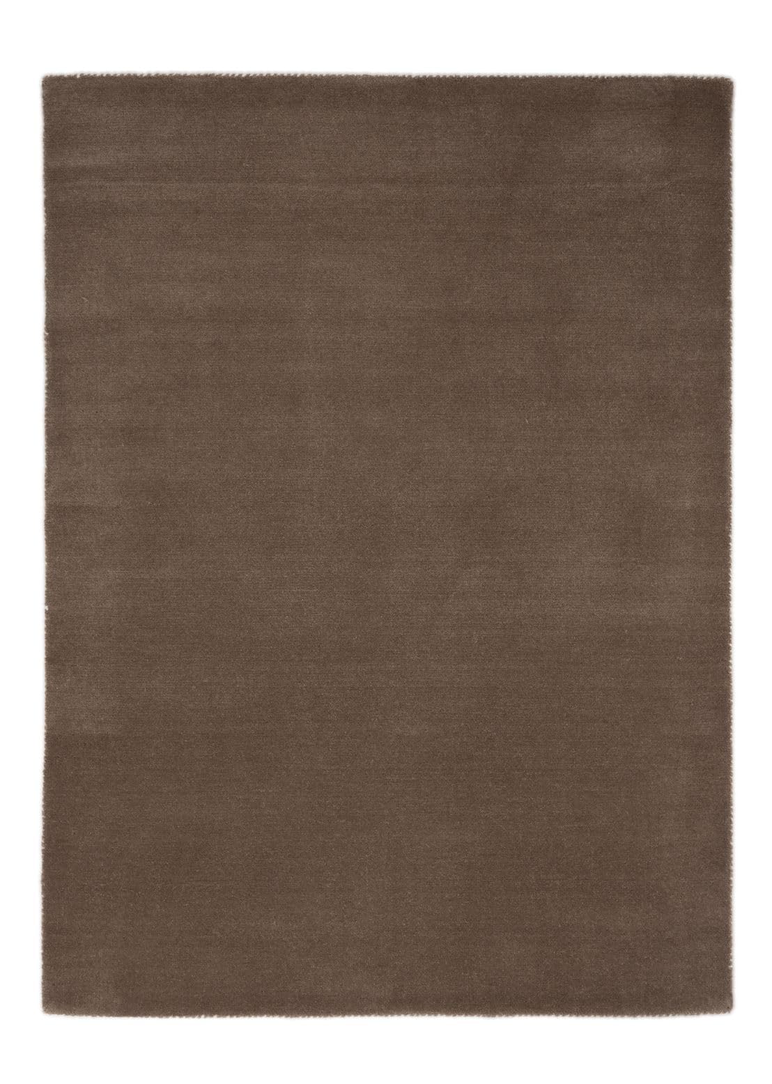 carpetfine handgefertigter Wollteppich Gabbeh Lola Taupe 200x250 cm Weich, Hochwertig, Zeitlos | Reine Schurwolle für Gemütlichkeit & Eleganz im Wohn- und Schlafzimmer