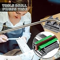 Vista 7 de Prensa de taladro para herramientas, prensa de metal, para banco de trabajo, con 2 almohadillas magnéticas, juego de almohadillas múltiples