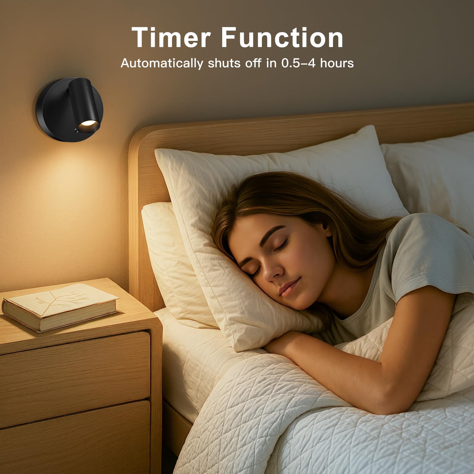 Kimjo Spot Lights Indoor, Wireless LED Spotlight, Uplighting Indoor with Remote and Dimmable, Accent Lighting for Plants, Picture, Battery Operated Wall Light