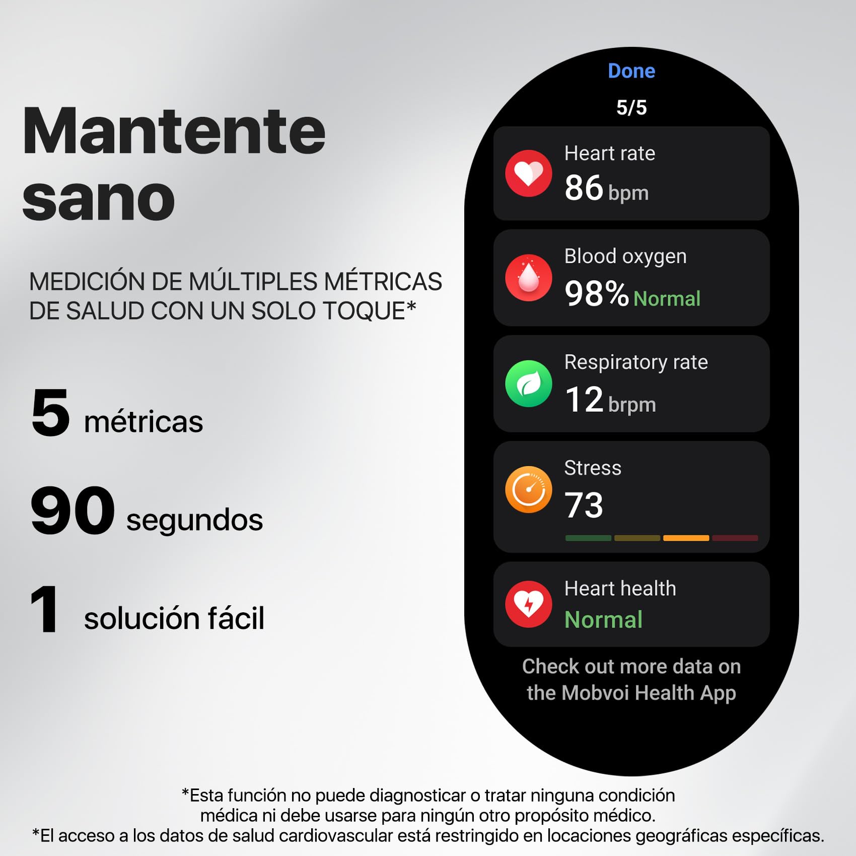 Ticwatch Pro 5 Sandstone Android Smartwatch, Snapdragon W5+ Gen 1 Wear OS Smartwatch, 80 Horas de duración de la batería, GPS Incorporado, brújula 5ATM, NFC No es Compatible con iPhone