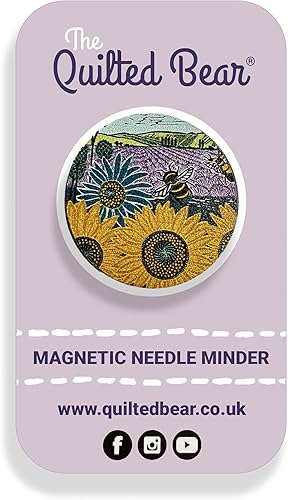 The Quilted Bear Needle Minders - Aguja esmaltada magnética para pasadores de coser, agujas de coser, agujas de bordar, agujas de punto de cruz, disponible en Yaxa Guatemala