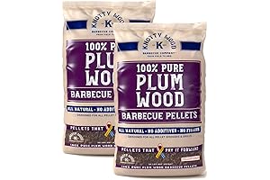 Knotty Wood Plum 100% Natural Cooking Pellets - Sweet Smoke for Meats