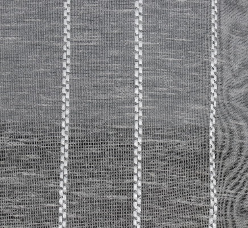 Image of Exporthub Sheer Linen Cotton Curtains for Window 6 Feet Set of 2, Grey - Light Filtering Breathable Fabric Drapes for Living Room & Bedroom (EHSPR055 64)
