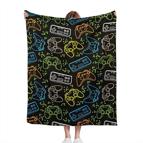 PIUTH Game Console Blanket Kids Blanket Game Console Throw Blanket for Kids