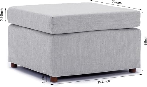 Miniatura 3 de Sofá cama modular convertible, sofá cama de combinación gratuita para sala de estar, cojín de asiento y cojín de respaldo, extraíble y lavable, gris