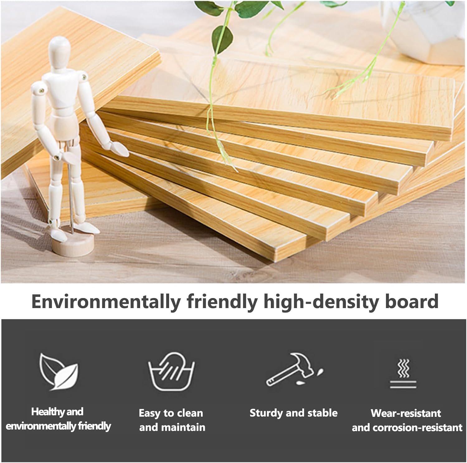 A Pair of Speaker Stands, Bookshelf Speaker Stand Steel Frame Support for Speakers up to 40 kg, Vibration-Absorbing MDF Design, Studio Monitor Stands Improves Sound Quality (80cm/31.4in)