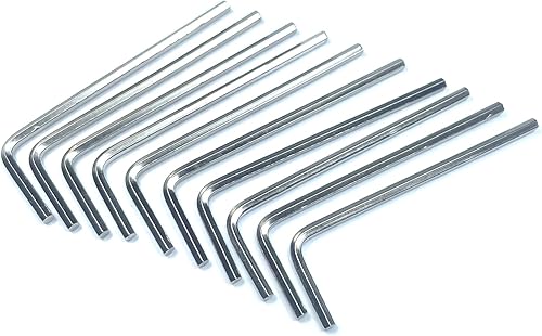 Miniatura 7 de ZDingTech Juego de 10 llaves Allen de 564, juego de llaves hexagonales de 564 pulgadas, llave de puerta Allen en forma de L con brazo largo.