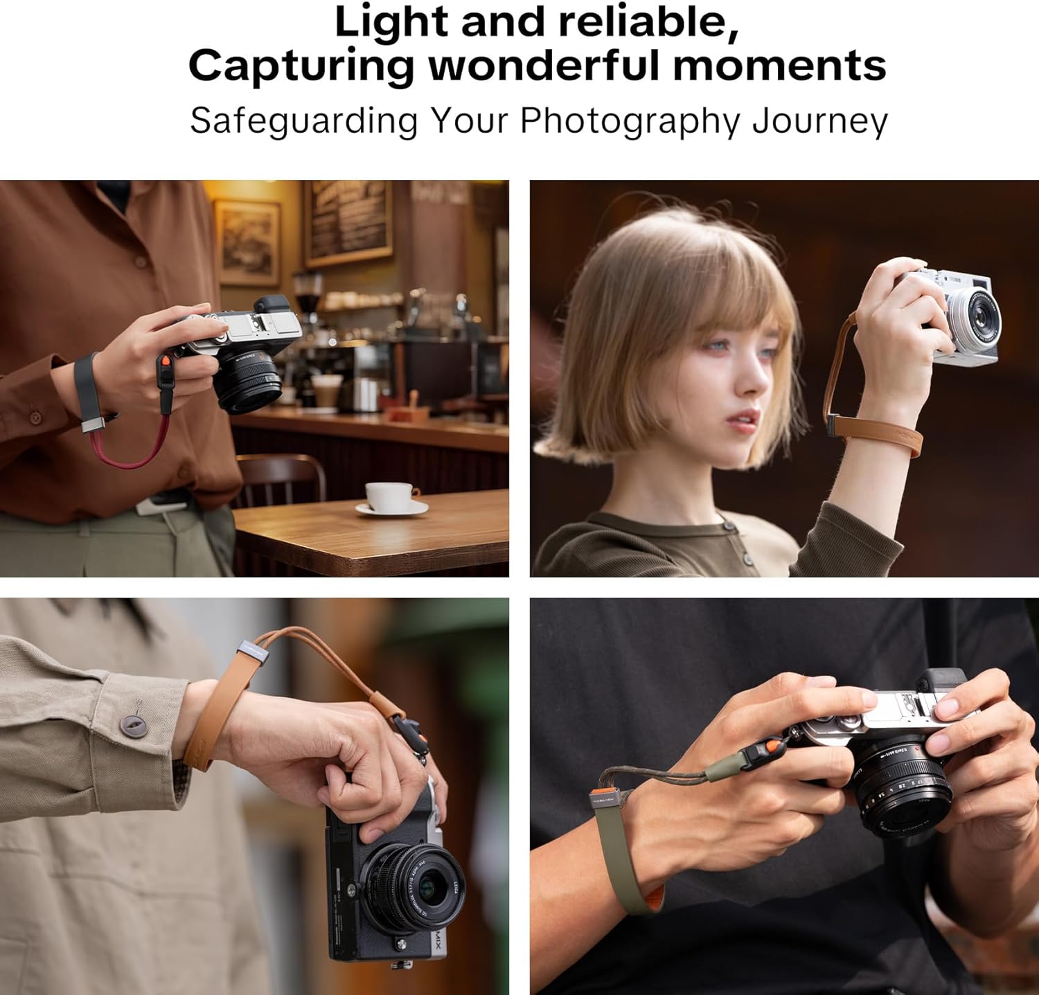 PGYTECH Camera Wrist Strap Slim Vintage Style, Adjustable Quick Release Anti-Drop Leather Hand Strap for Fujifilm/Sony/Canon Camera/Smartphone, Retro Camera Strap, 55.1lb Capacity, Midnight Black - Image 7