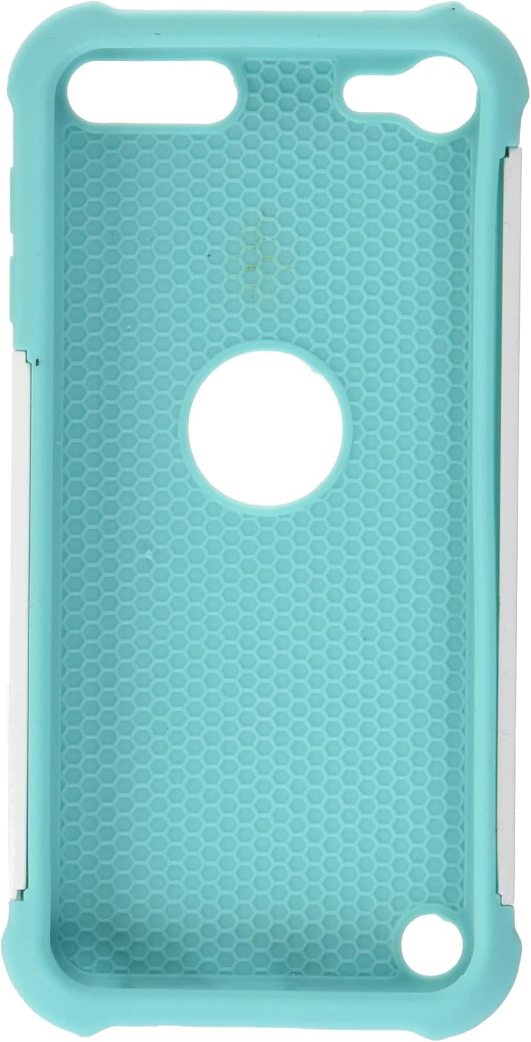 iPod Touch 5 / iPod Touch 6, Touch 5 / Touch 6 Case, Style4U Studded Rhinestone Crystal Bling Hybrid Armor Case Cover for Apple iPod Touch 5 / iPod Touch 6 with 1 Stylus [White/Mint Green]