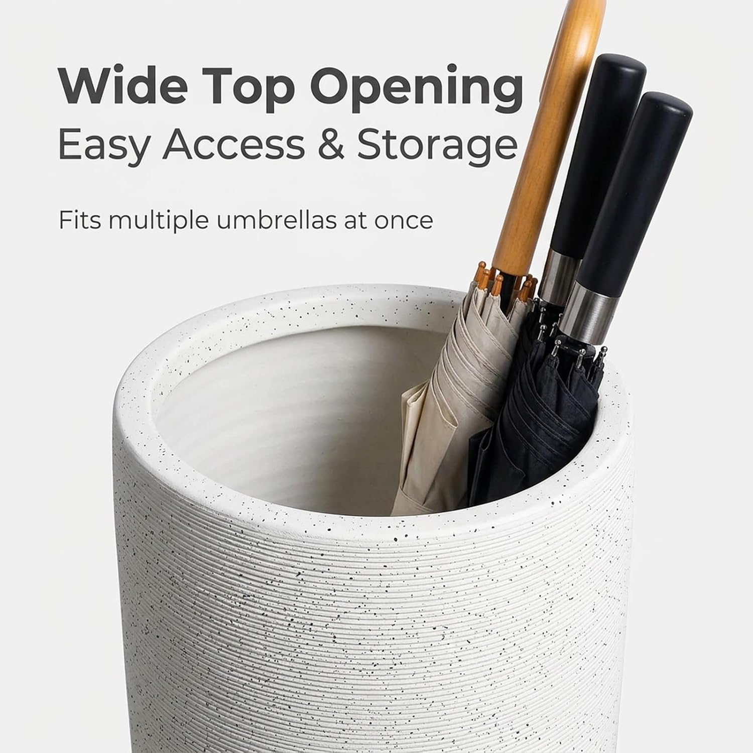 Commercial Ceramics Umbrella Holder, Umbrella Storage Shelf | Indoor Large-Capacity Standing Umbrellas Bucket, for hotel, offices, home, commercial