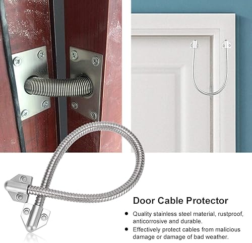 Miniatura 8 de Transferencia de energía de bucle blindado, conducto de alambre de puerta flexible de cuello de cisne protector de cable de puerta, manga de montaje