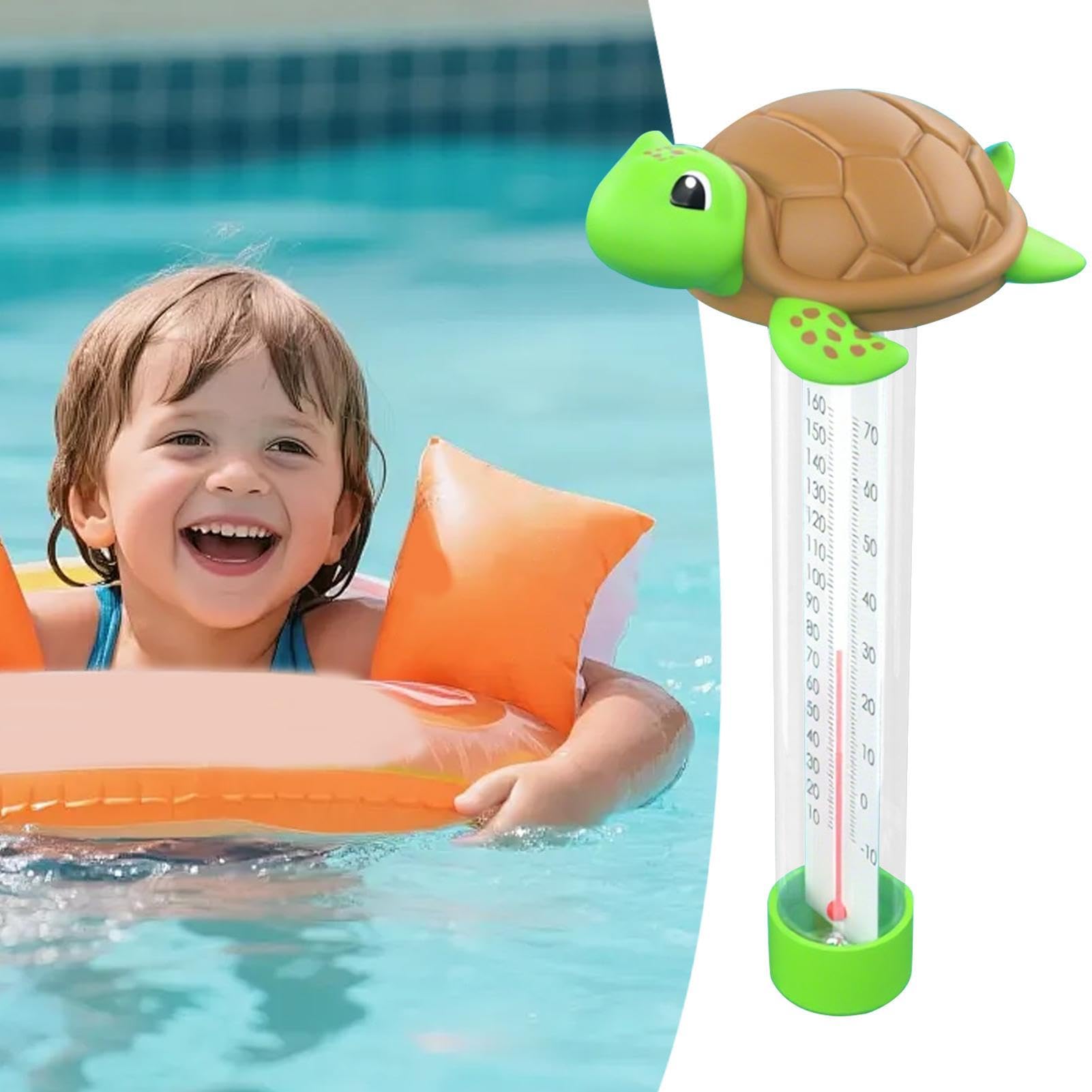 Capteur de température de l'eau avec jouet de piscine double transparent et moniteur de température - Pour baignoire, piscine, spa, douche et maison