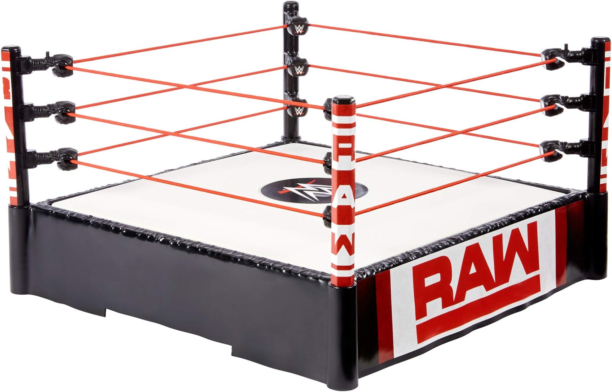 WWE Superstar 14-inch Ring with Authentic Logo, Flexible Ropes & Spring-loaded Mat for Bouncing Action [Amazon Exclusive]