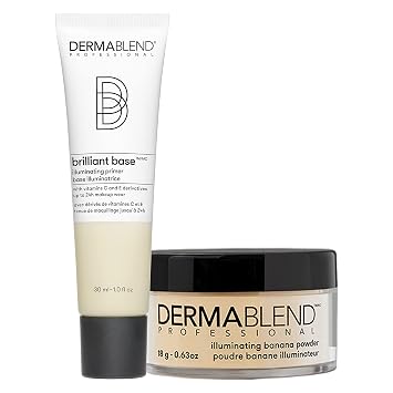 Dermablend Brilliant Base Illuminating Primer and Banana Powder