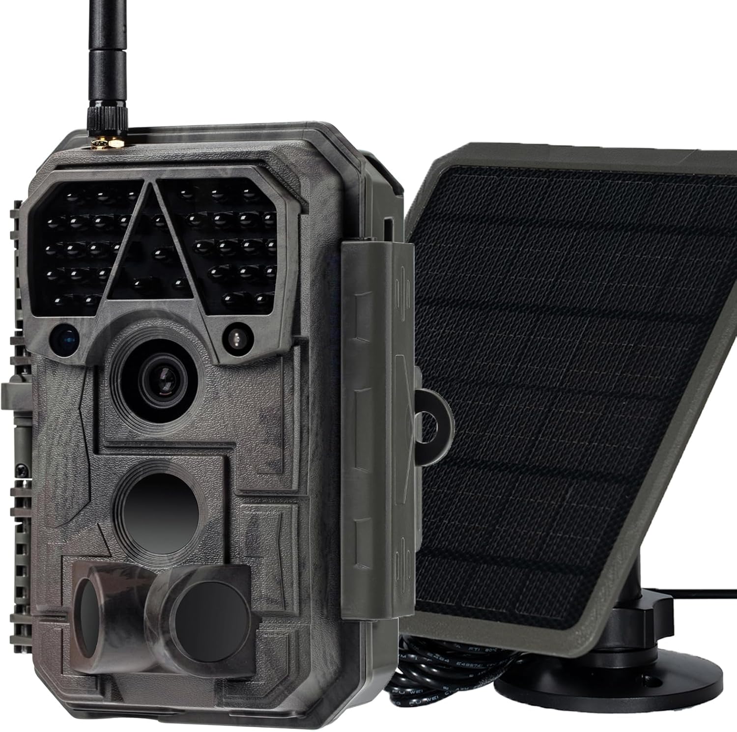 P100P Rechargeable WiFi Trail Camera and Solar Panel Bundle
