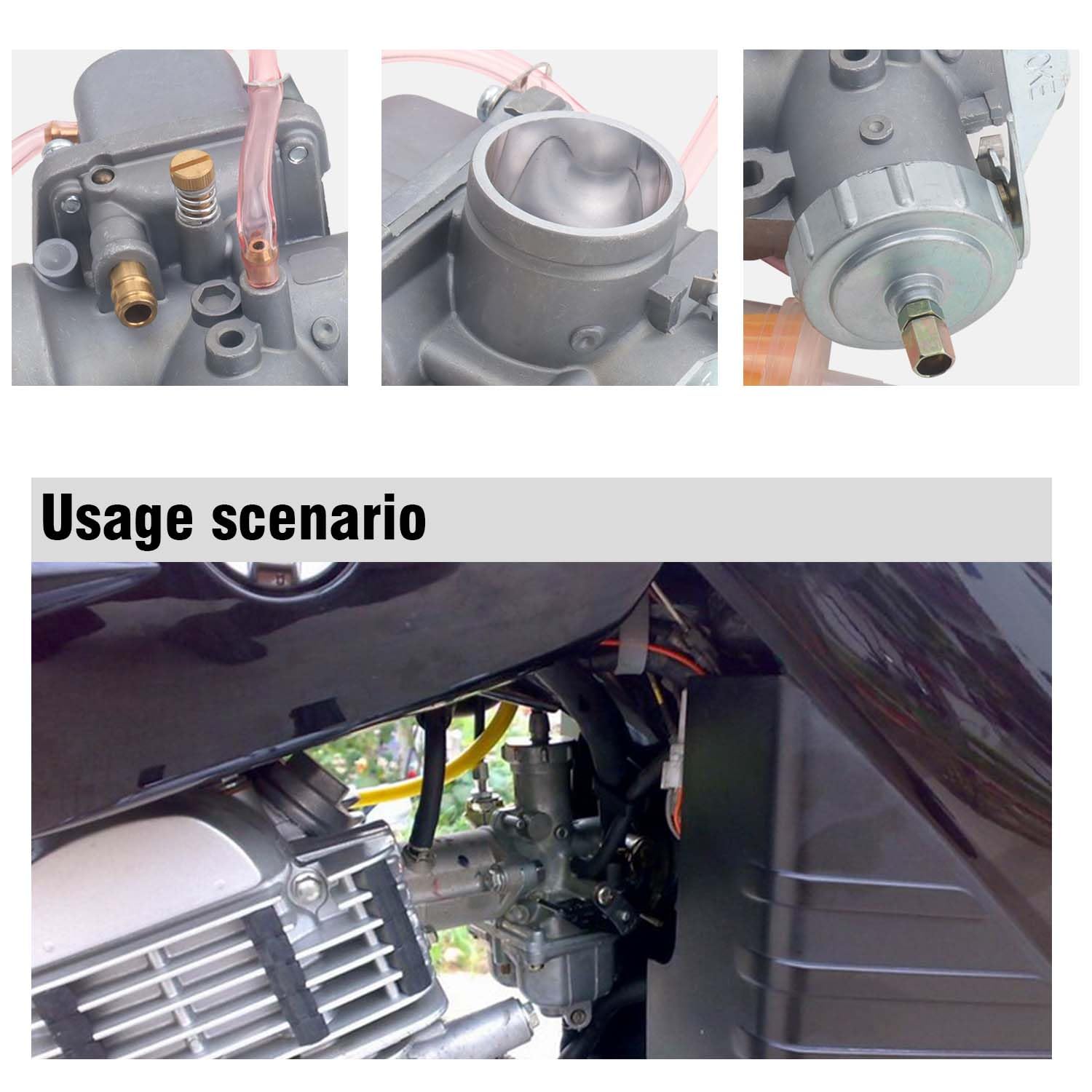 42-6015 - Carburador de repuesto para Mikuni VM de 34 mm, 34 mm, corredera redonda VM34-168 42-6015 VM34SC