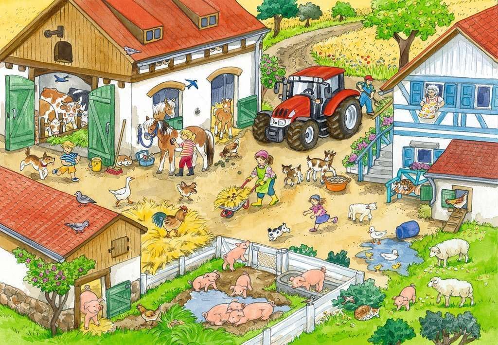Ravensburger Merry Country Jigsaw Puzzle (2 x 24 Piece)