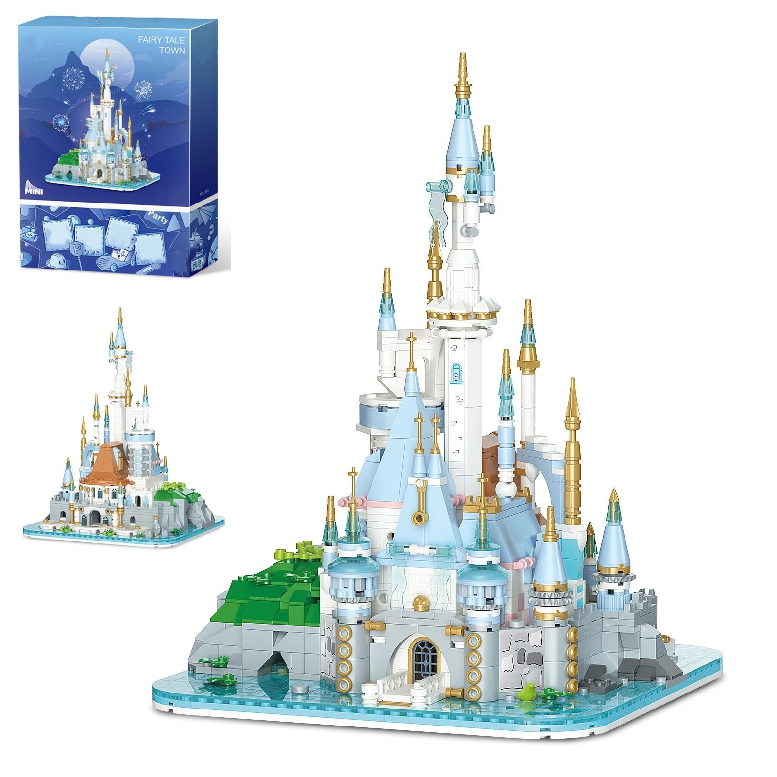 Magic Castle Building Blocks Set, 1366 PCS Mini Blocks Moonlight City Fairytale Castle Building Kits, Micro Architecture Bricks Model Toy, Gifts for Teens and Adults — image 1