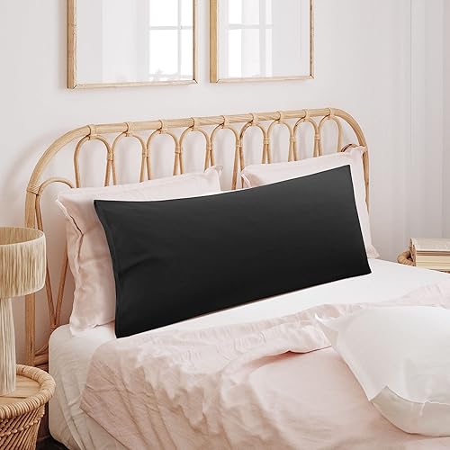 Miniatura 2 de uxcell Funda de almohada corporal, fundas de almohada de microfibra para poliéster de 90 GSM, fundas de repuesto suaves para almohadas corporales