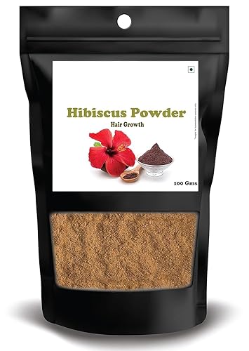 TV Hibiscus Flower Powder 100 Gms (2) para el cuidado del cabello y paquete de cara, 100 GMS, paquete de 2