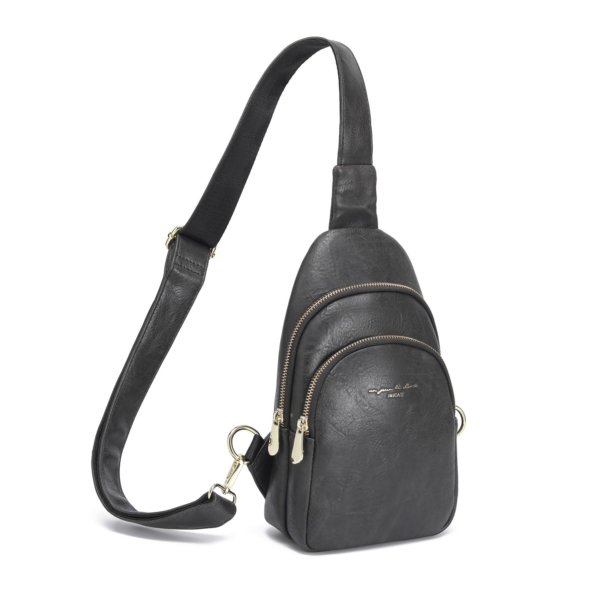 INICAT Crossbody Sling Bags Fanny Packs Purses Chest Bag for Women(Style 3-Grey2)