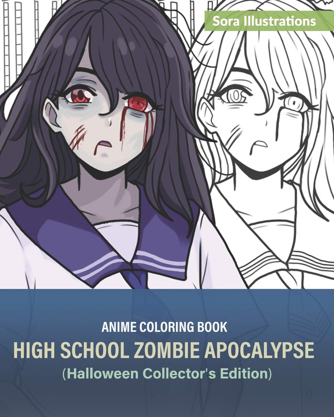 Anime Coloring Book: High School Zombie Apocalypse (Halloween Collector's Edition): 1 (Special Edition)