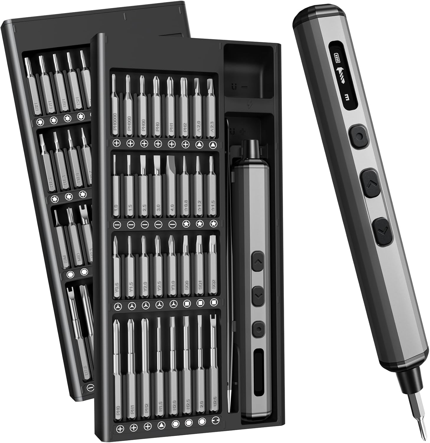 76in1 Mini Electric Screwdriver, [Super Durable] Magnetic Power Precision Screw driver Set, Rechargeable Tiny Cordless Repair Tool Kit, for Eyeglass, Watch, Computer, Ring Doorbell, PS5, More