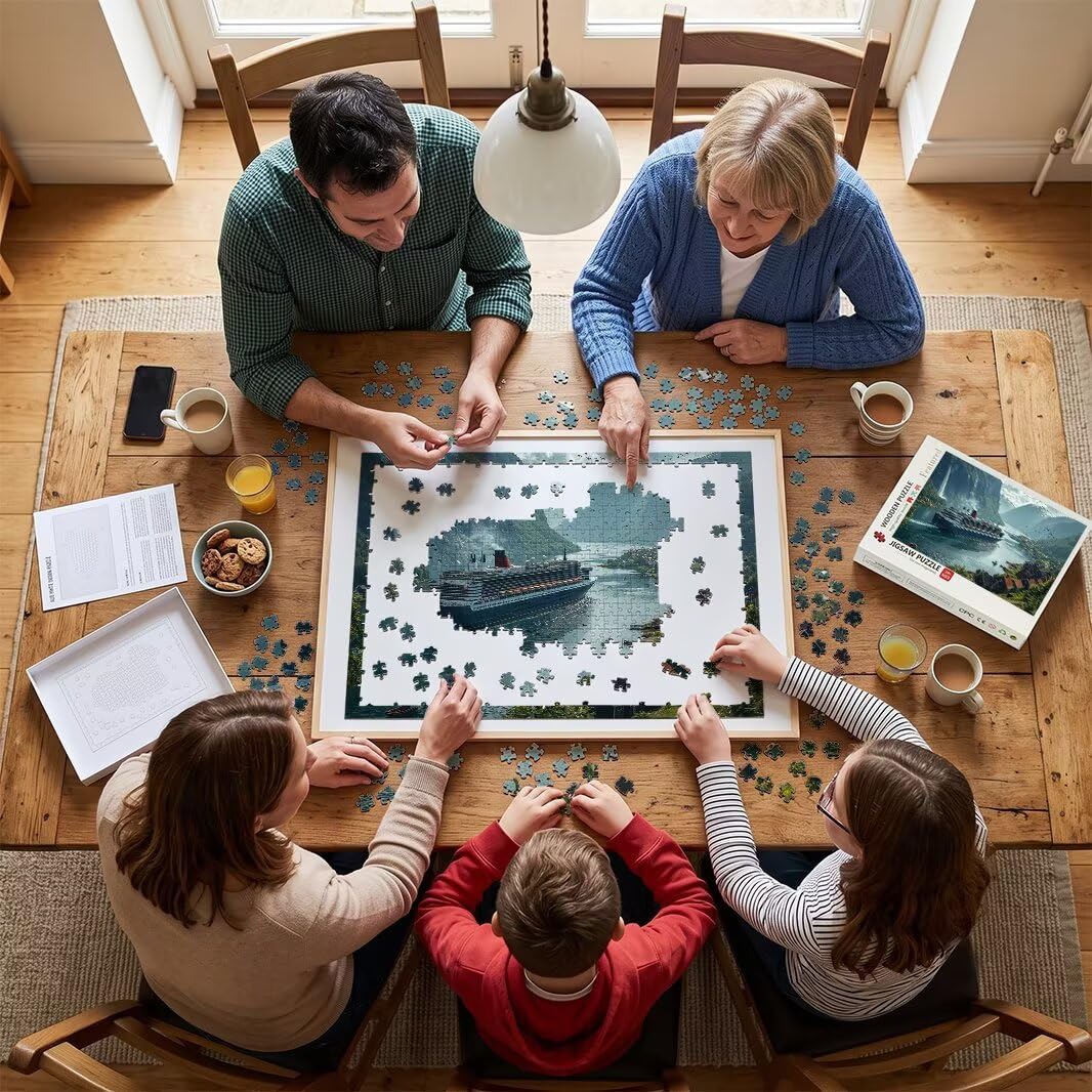 Puzzle 1000 elementów dla dorosłych, niemożliwe puzzle rzeka dla dorosłych