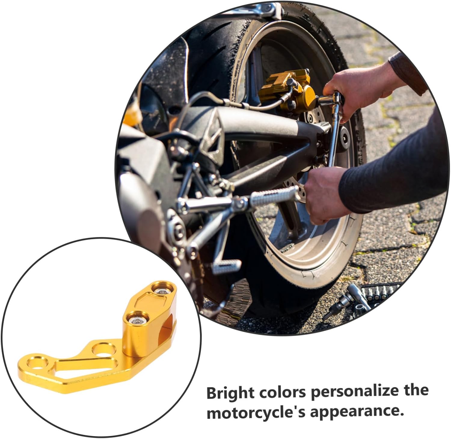 Zerodeko Motorcycle Brake Line Clamp Cable Clip for Secure Throttle Cable Fixation Easy Installation Compatible Motorcycles Finish
