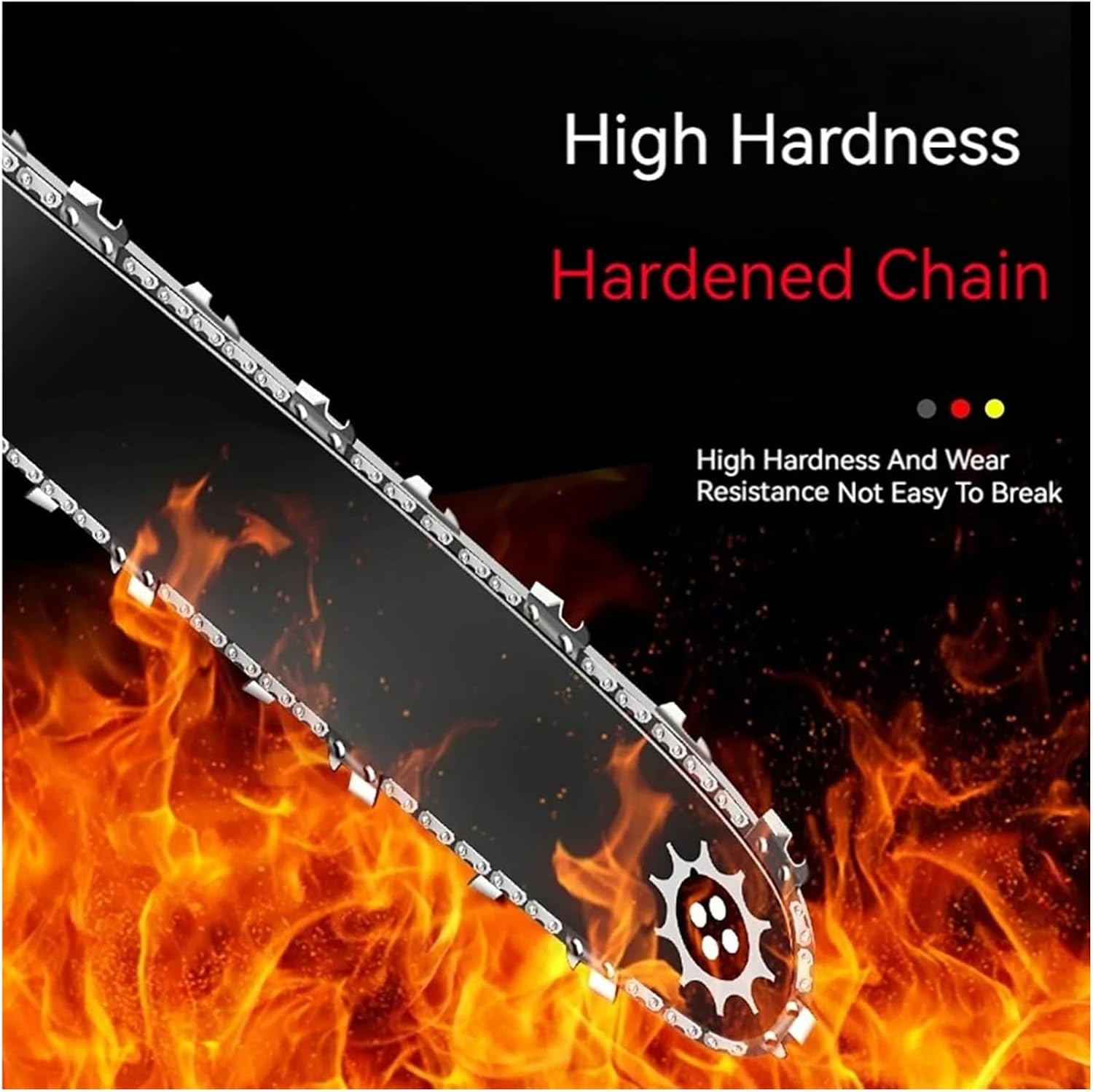 4 Inch 1/4" LP 28 Sections 14 Knives Saw Blade Chainsaw Chains and Guide Bar Mini Steel Electric Tool Accessory Replacement Wood Cutting .0125