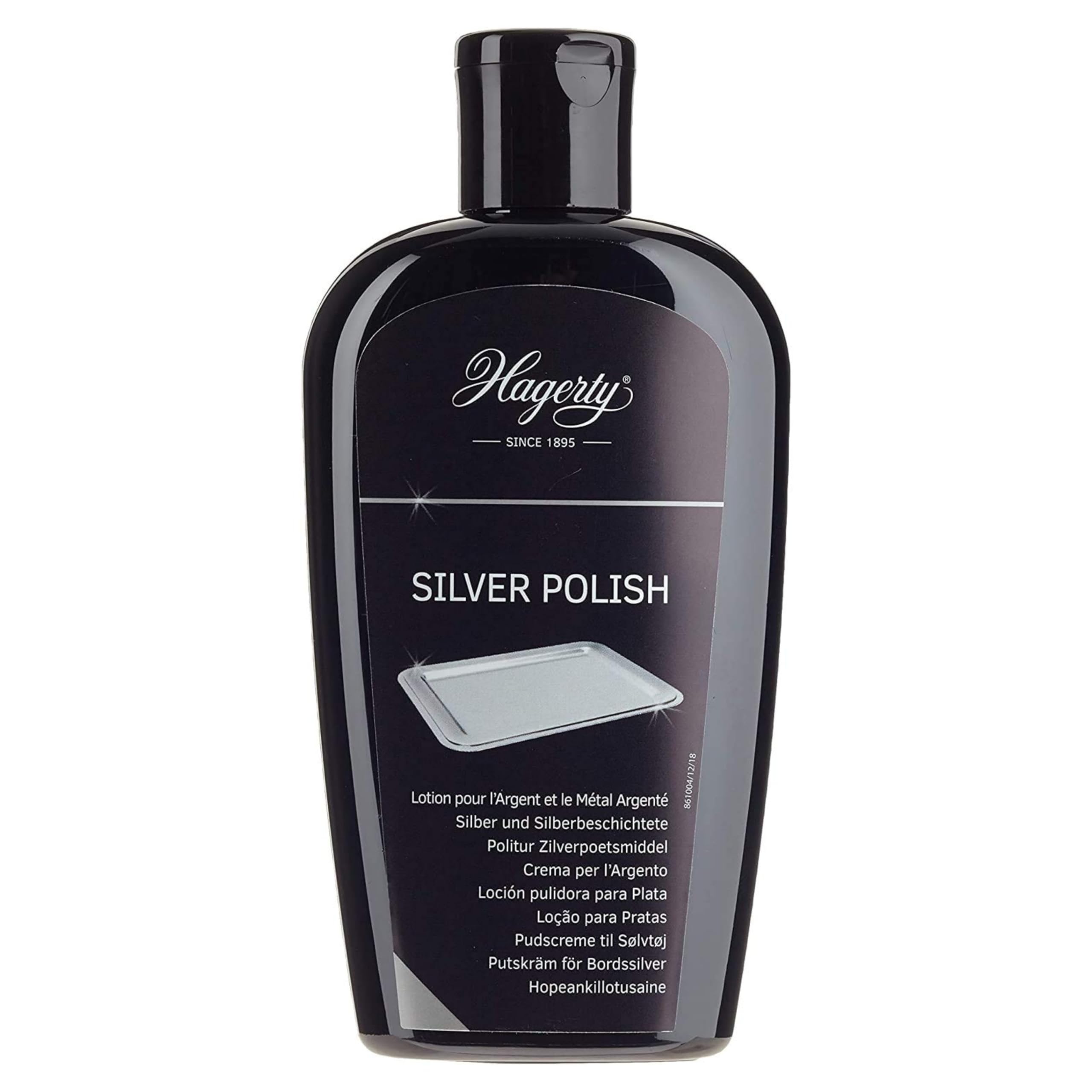 Hagerty Silver Polish Nettoyant efficace pour l'argent et le métal argenté I 250 ml I Produit à effet instantané pour les vases, cadres, accessoires, objets de décoration