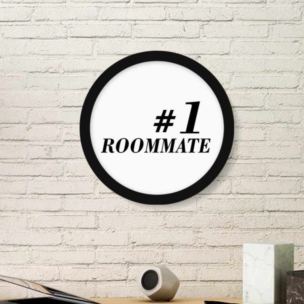 Stickers muraux de qualité supérieure Number.1 Roommate noir