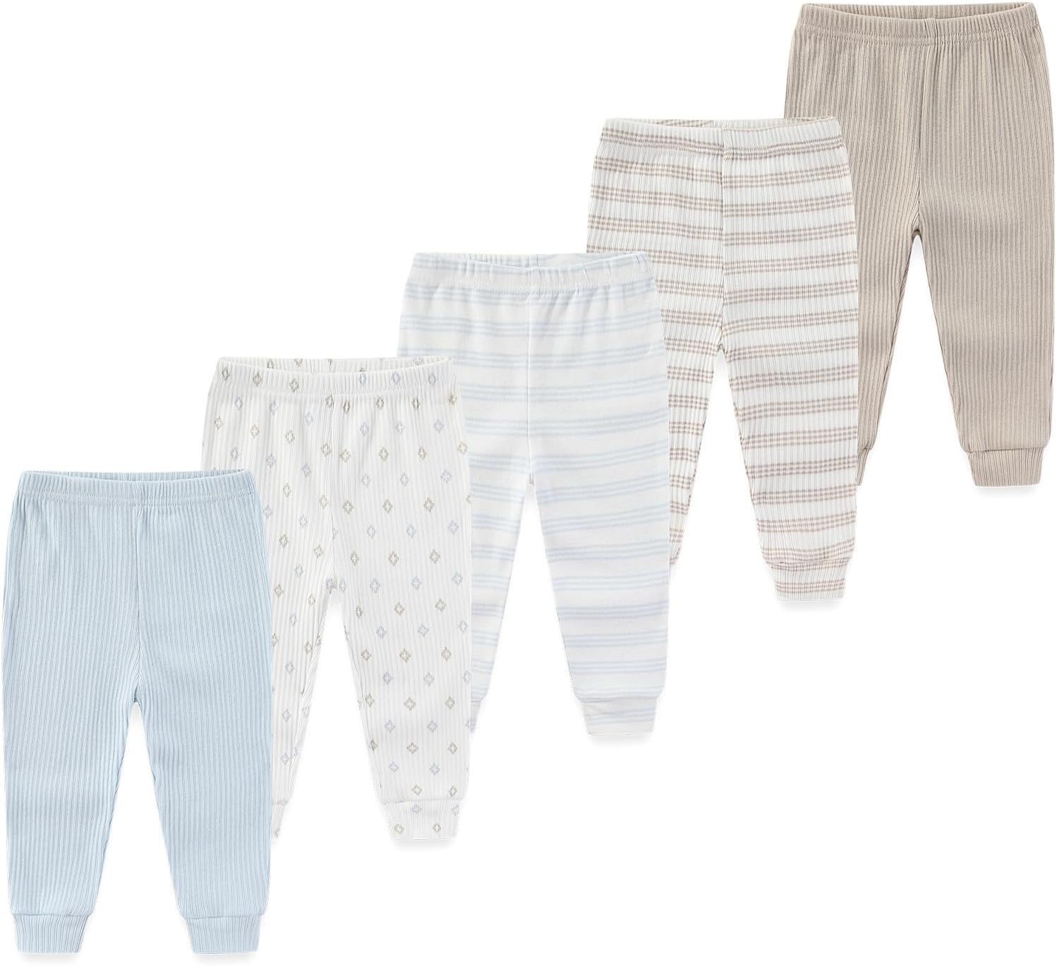 MAMIMAKA Newborn Baby Layette Gift Set 10-Piece Baby Boy Girl Short Sleeve Bodysuits with Pants Infant Outfit Essentials