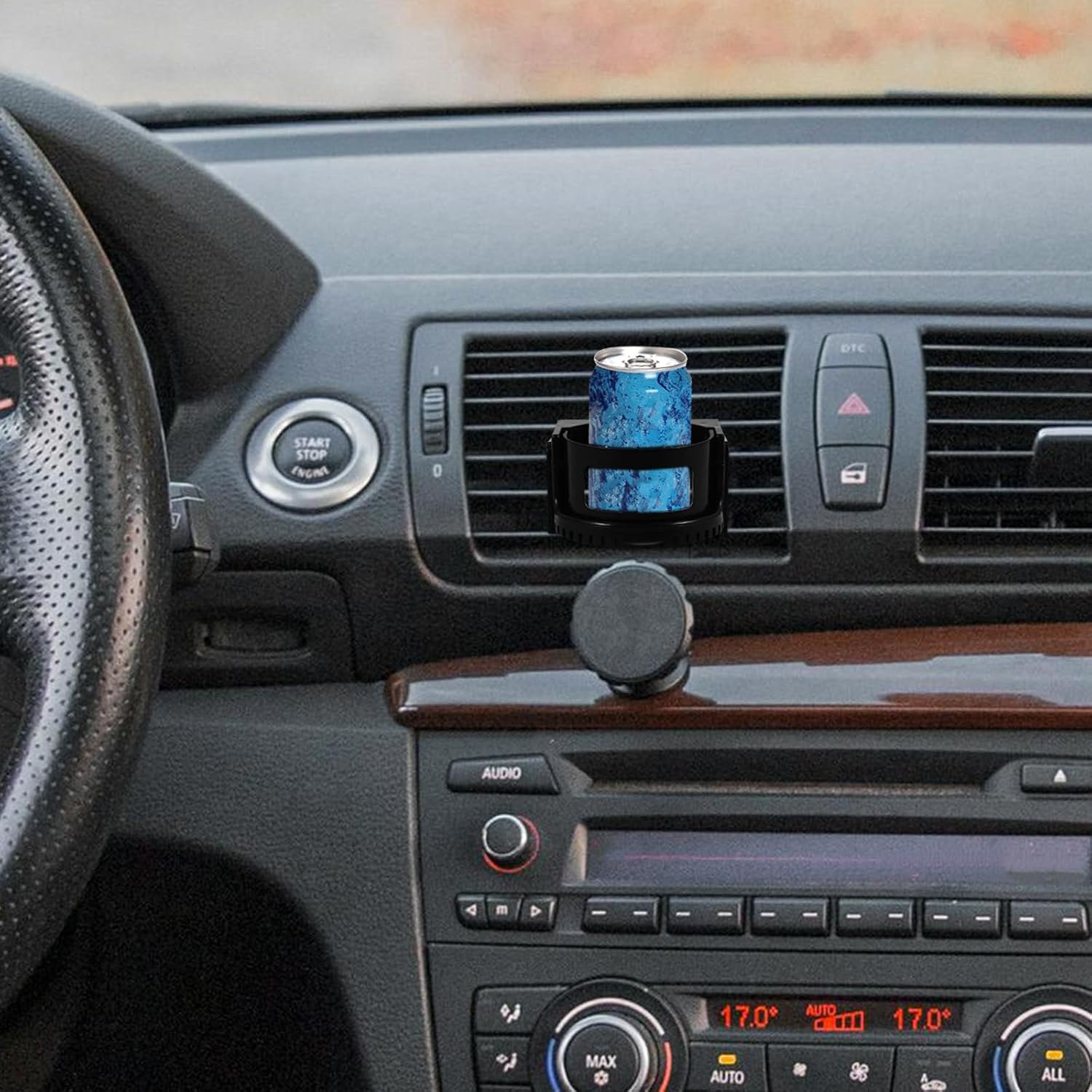 Alasum Car Vent Cup Holder Universal Water Bottle Holder for Car Air Vent Black Automotive Cup for Vehicle Drink Storage