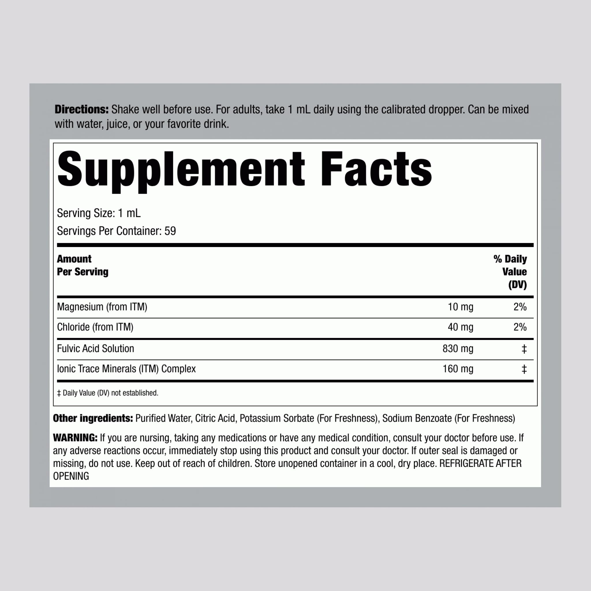 Piping Rock Liquid Fulvic Acid Drops | 2 fl oz | with Trace Minerals — Amazon image 2