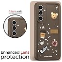 Pikkme Back Cover for Samsung Galaxy S23 FE 5G | 3D Cartoon Silicone Case Cute & Fun Full Protective Bumper Cover (Brown) gallery image
