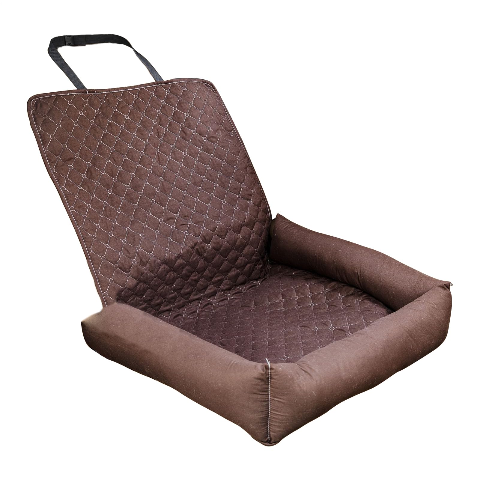 Coussin de voiture pour chien avec finitions durables et tapis portable