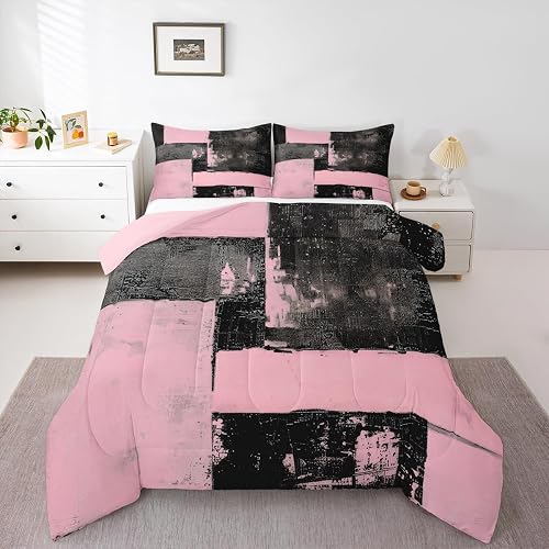 Feelyou Abstract Bedding Set Soft for Boys Girls, Modern Abs
